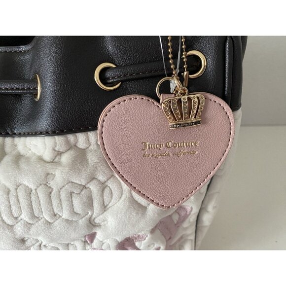Juicy Couture Angel Chocolate & Cream Vintage Dreams Daydreamer Tote Bag NEW - Picture 5 of 16
